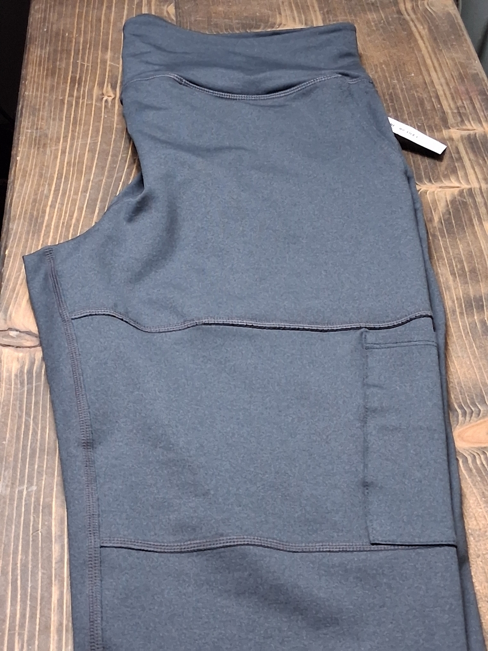 Adore Me Charcoal High-Waist Leggings with Side Pocket
